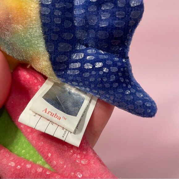 Aruba The Fish 2000 Ty Original Beanie Baby Excellent Used Condition NWT 7” long - Picture 5 of 8